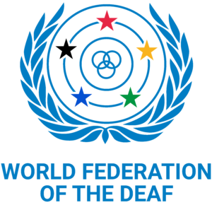 Logo of World Federation of the Deaf
