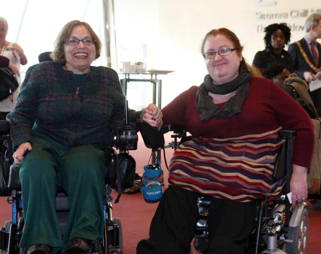Left to right: Judy Heumann and Mary Keogh