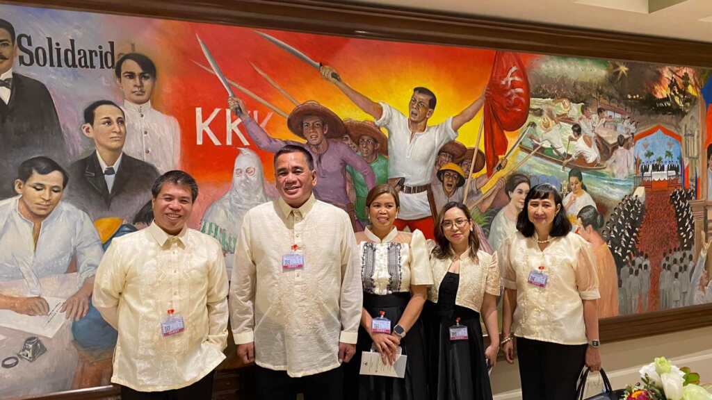 From left to right - John Tamayo (Humanitarian Coordinator - CBM Global Philippines), Art Letim (Disability Inclusion Advisor - CBM Global Philippines), Fatima Ordoyo (Finance Manager - CBM Global Philippines), Michi Nombrado (Senior Communications Officer- CBM Global), and Ana Guerrero (assistant to Art).